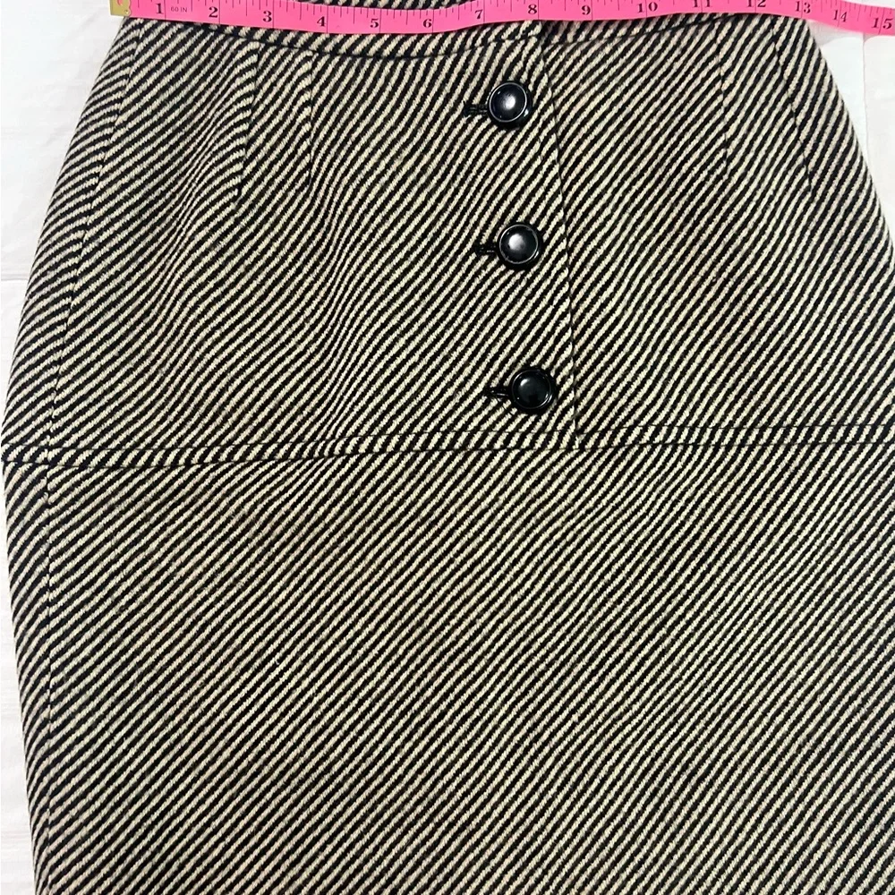 Valentino Boutique Vintage Wool Tweed Mini Skirt Designer Luxury SZ 4 EUC
